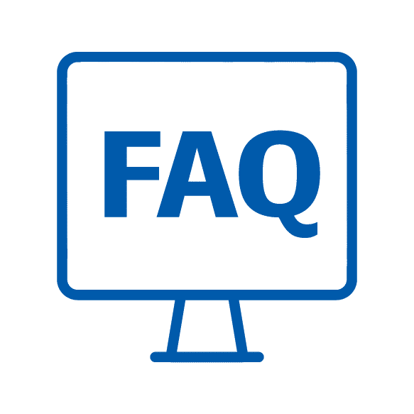 Bild mit Häufige Fragen". Zu den FAQ: klicken