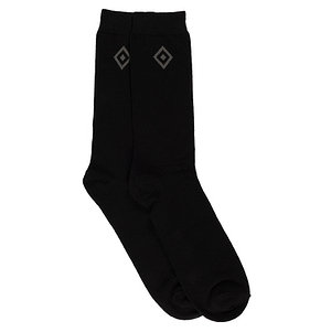 Business Socken 2er-Set "Raute schwarz"