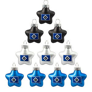 Christbaumkugeln 10er "Stern"