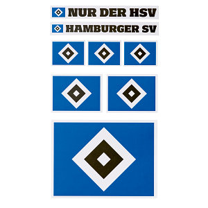 Sticker HSV 3er Set Aufkleber Hamburger SV Aufkleberkarte Raute plus Lese 
