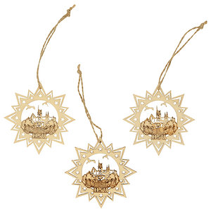 Holzanhänger 3er-Set "Schiff"