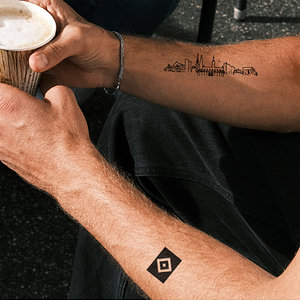 Inkster Tattoo 2er-Set "Skyline"