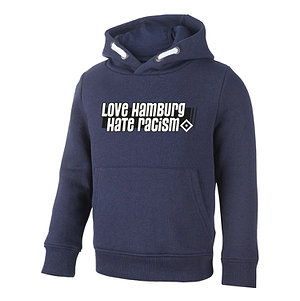 Kapuzenpullover Kids "Love Hamburg - Hate Racism"
