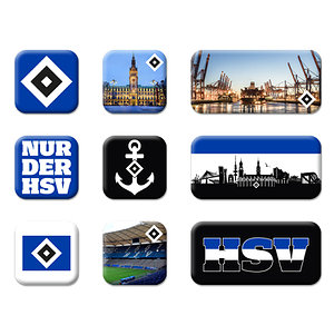 Magneten 9er-Set "Nur der HSV"