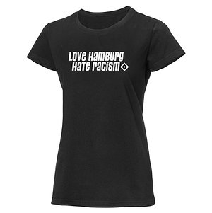 T-Shirt Damen "Love Hamburg - Hate Racism"