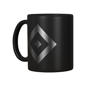 Tasse "Raute schwarz"