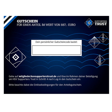 Anteilsgutschein HSV Supporters Trust *