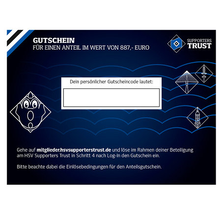 Anteilsgutschein HSV Supporters Trust "Dino" *