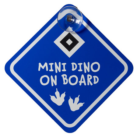 Autoschild "Mini Dino on Board"