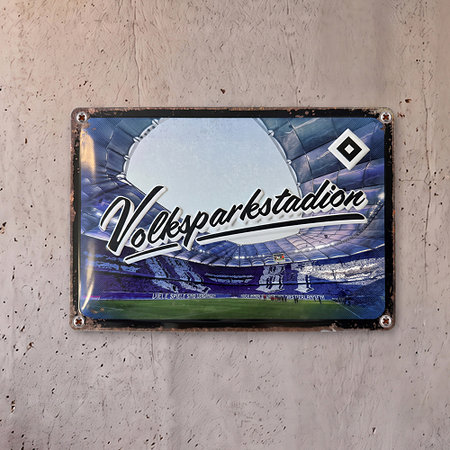 Blechschild "Volksparkstadion"
