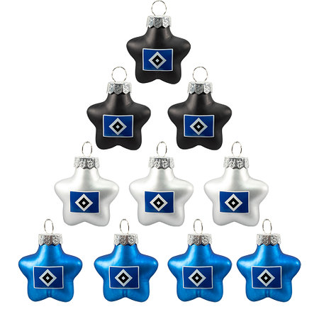 Christbaumkugeln 10er "Stern"