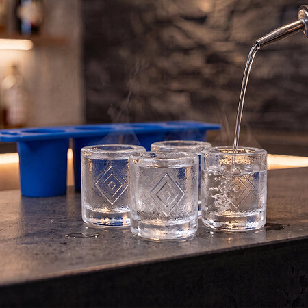 Eiswürfelform "Schnapsglas"