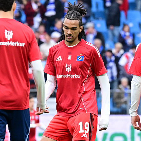Getragenes rotes Aufwärmshirt Downs vs. Hoffenheim