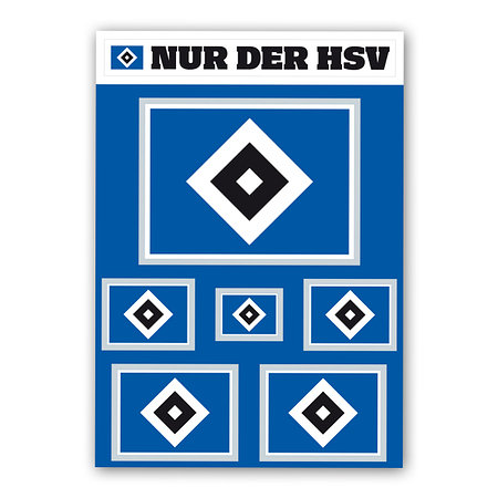 HSV Aufkleber-Set "Raute"