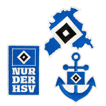 HSV Aufnäher 3er-Set "Hamburger SV"