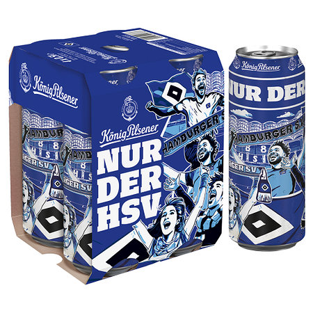 HSV Bierdose 4er-Pack "König Pilsener HSV-Edition"