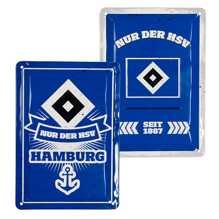 HSV Blechschild 2er-Set "Hamburger SV"
