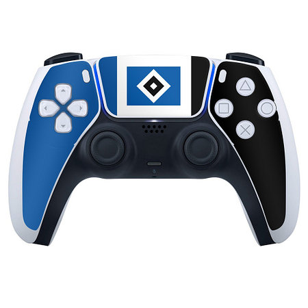 HSV Controller Folie PS5 "Blau-Weiß-Schwarz"