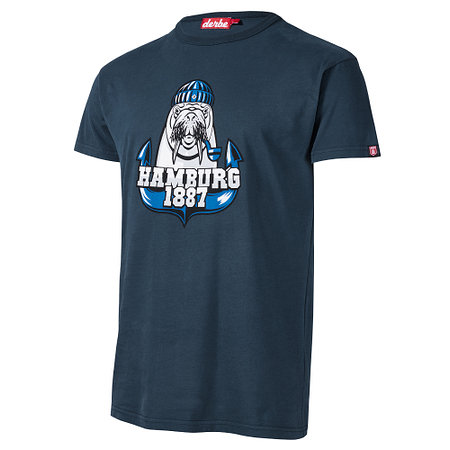 HSV Derbe T-Shirt "Walross blau"
