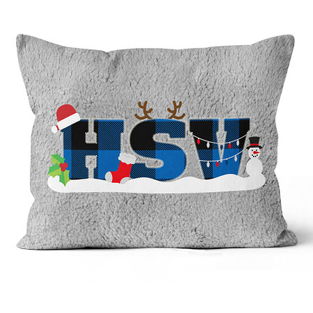 HSV Kissen "Weihnachten kariert"