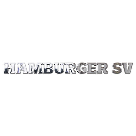 HSV Schriftzug Chrom "Hamburger SV"