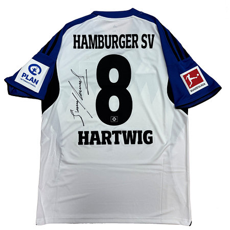 HSV Signiertes Jimmy Hartwig adidas Heimtrikot 25/26