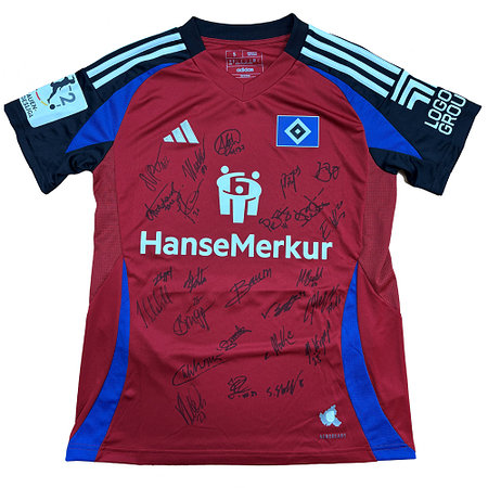 HSV Signiertes adidas Ausweichtrikot der Frauen Vorderseite