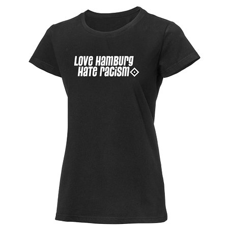 HSV T-Shirt Damen "Love Hamburg - Hate Racism"