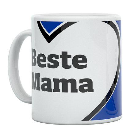 HSV Tasse "Beste Mama Herz"