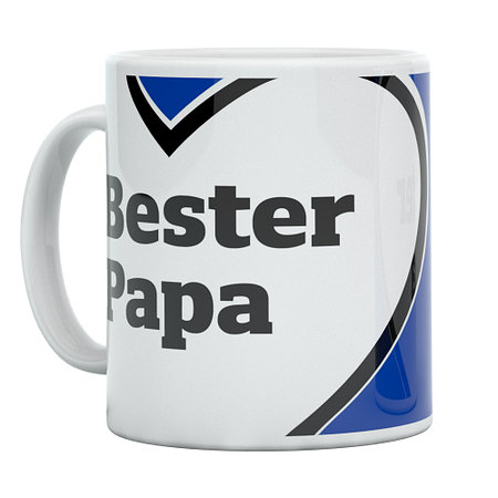 HSV Tasse "Bester Papa Herz"