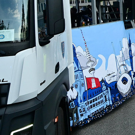 HSV Truck-Banner Aufstiegsfeier Nr. 12