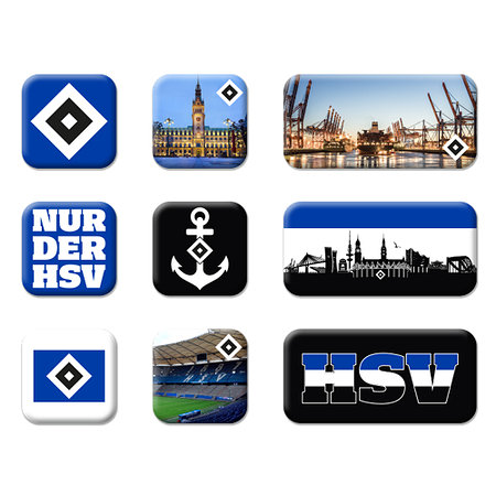 Magneten 9er-Set "Nur der HSV"