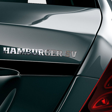 Schriftzug Chrom "Hamburger SV"