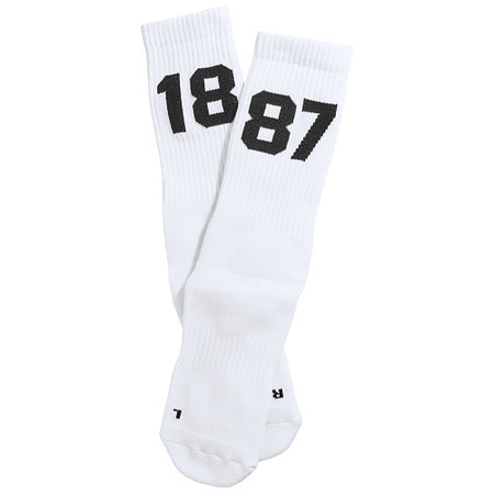 Socken "1887 weiß-schwarz"