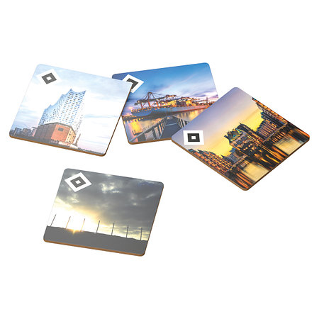 Untersetzer 4er-Set Kork "Hamburg"