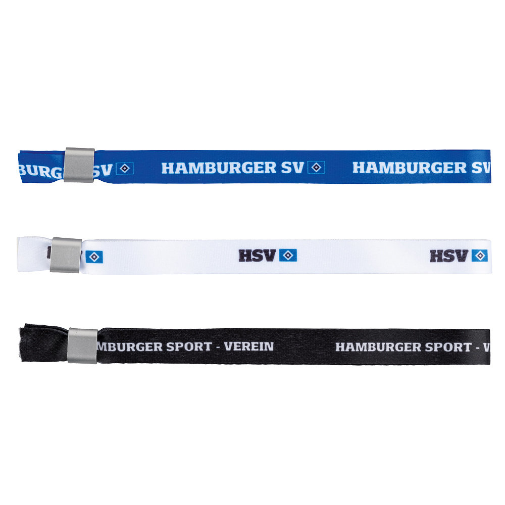 HSV Armbänder 3er Set Blau-Weiß-Schwarz