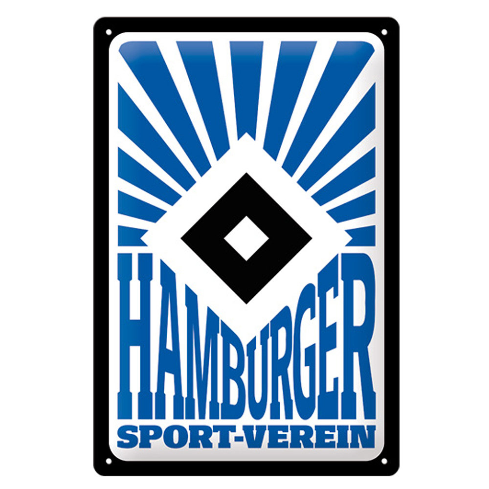 HSV Blechschild B-W-S  Jetzt im HSV-Fanshop bestellen