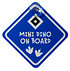 Autoschild "Mini Dino on Board" (1)