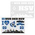 HSV Fensterbilder "Hamburger SV" (1)