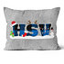 HSV Kissen "Weihnachten kariert" (1)