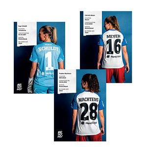 Autogrammkarten Frauen Team gedruckt 25/26