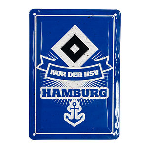 Blechschild 2er-Set "Hamburger SV"
