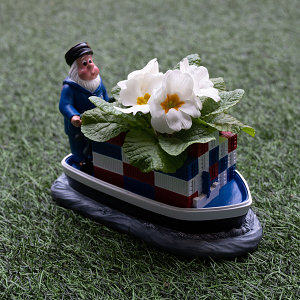 Blumentopf "Containerschiff"