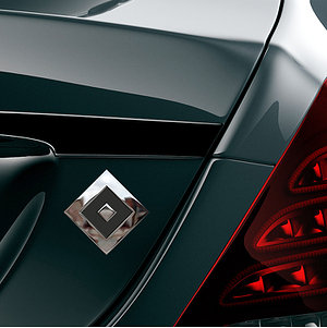 Chrom Emblem "Raute"