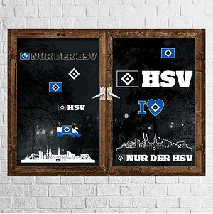 Fensterbilder "Hamburger SV"