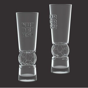 Glas "Fußball Hamburger SV"