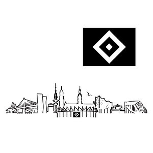 Inkster Tattoo 2er-Set "Skyline"