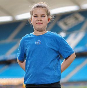 SC T-Shirt Kids "Logo mittig blau"