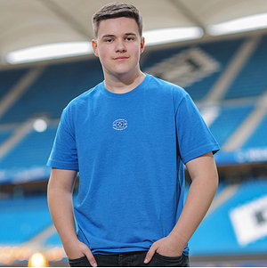 SC T-Shirt "Logo mittig blau"