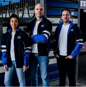 SC Trackjacke "Retro Blau"